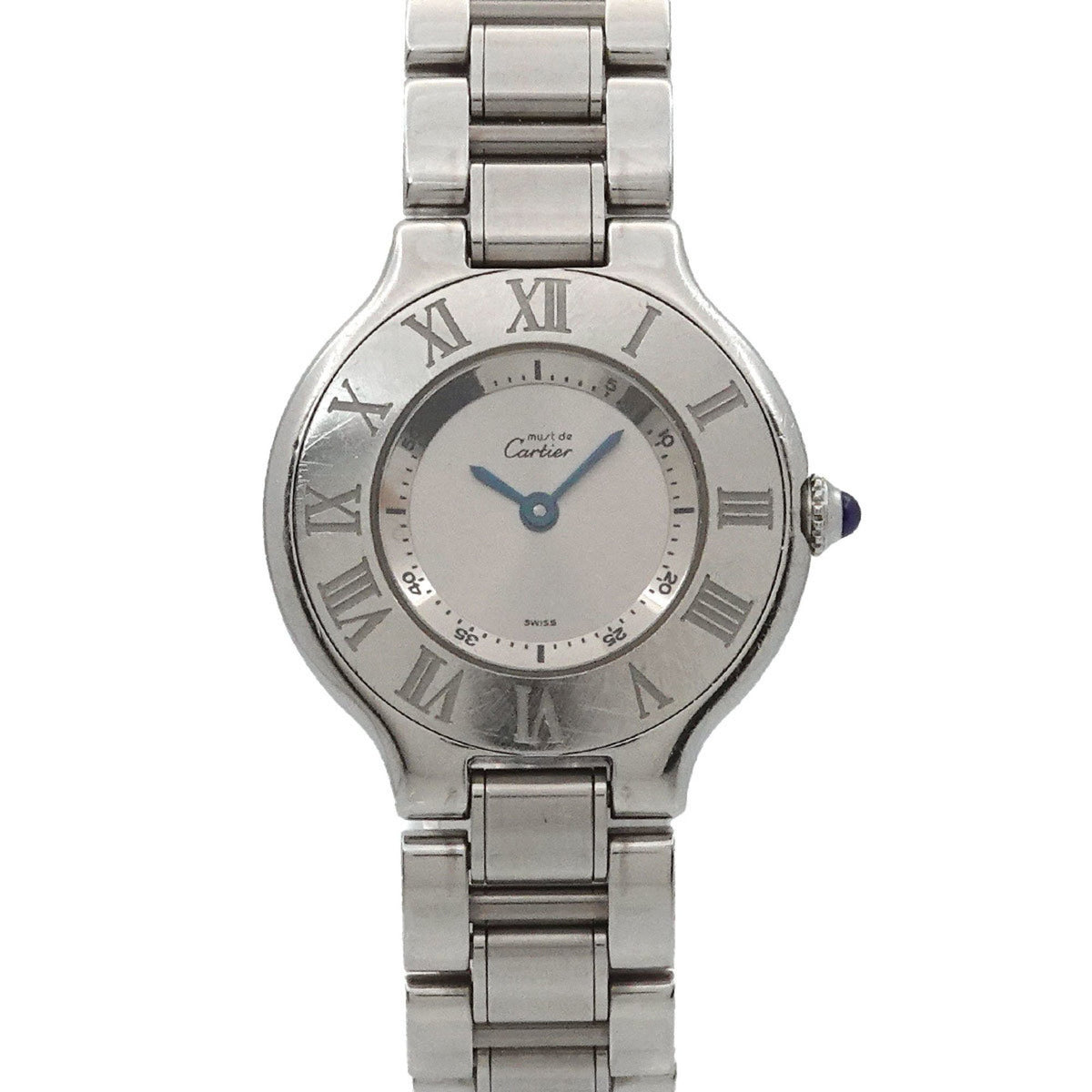 Pre-Owned Cartier Must 21 Vantianne W10109T2 Women's Silver Quartz Watch