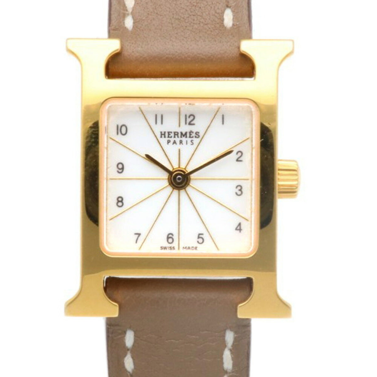 Pre-Owned Herm?s H Watch Mini Wristwatch GP HH1.101 Quartz Women's HERMES