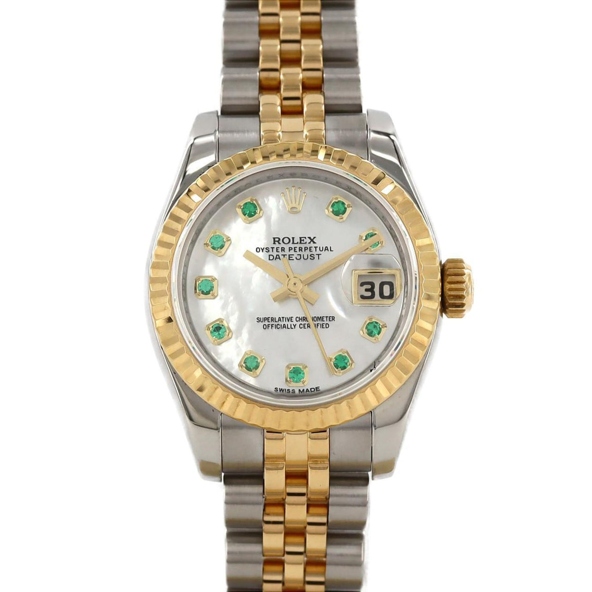 Gebrauchte Rolex Datejust 179173NGE SSxYG Automatikuhr, Zufallszahl 