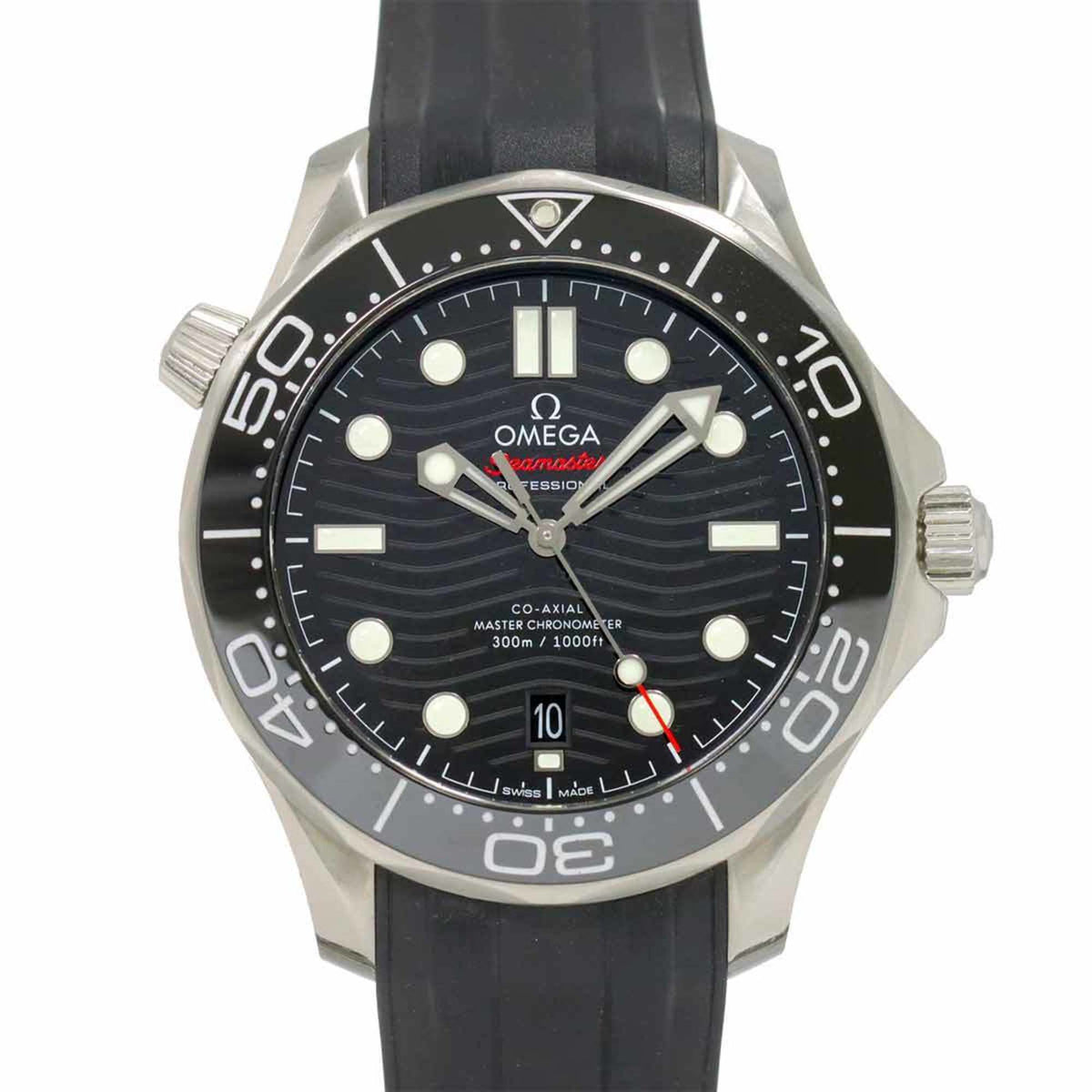 Gebrauchte OMEGA Seamaster Co-Axial Master Chronometer 210 32 42 20 01 001 Herrenuhr Datum Schwarz Automatik 
