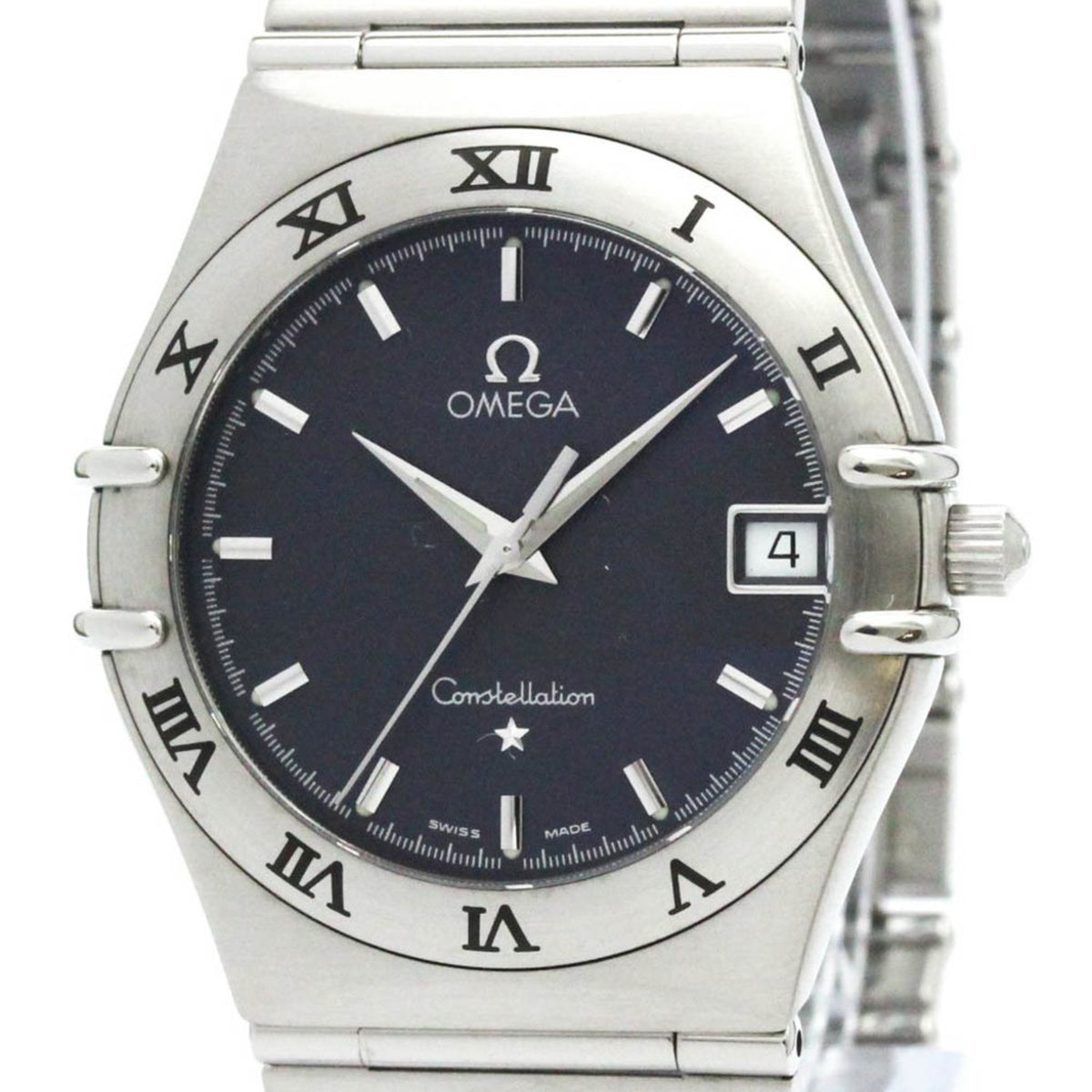 Gebrauchte polierte OMEGA Constellation Edelstahl-Quarz-Herrenuhr 1512.40 