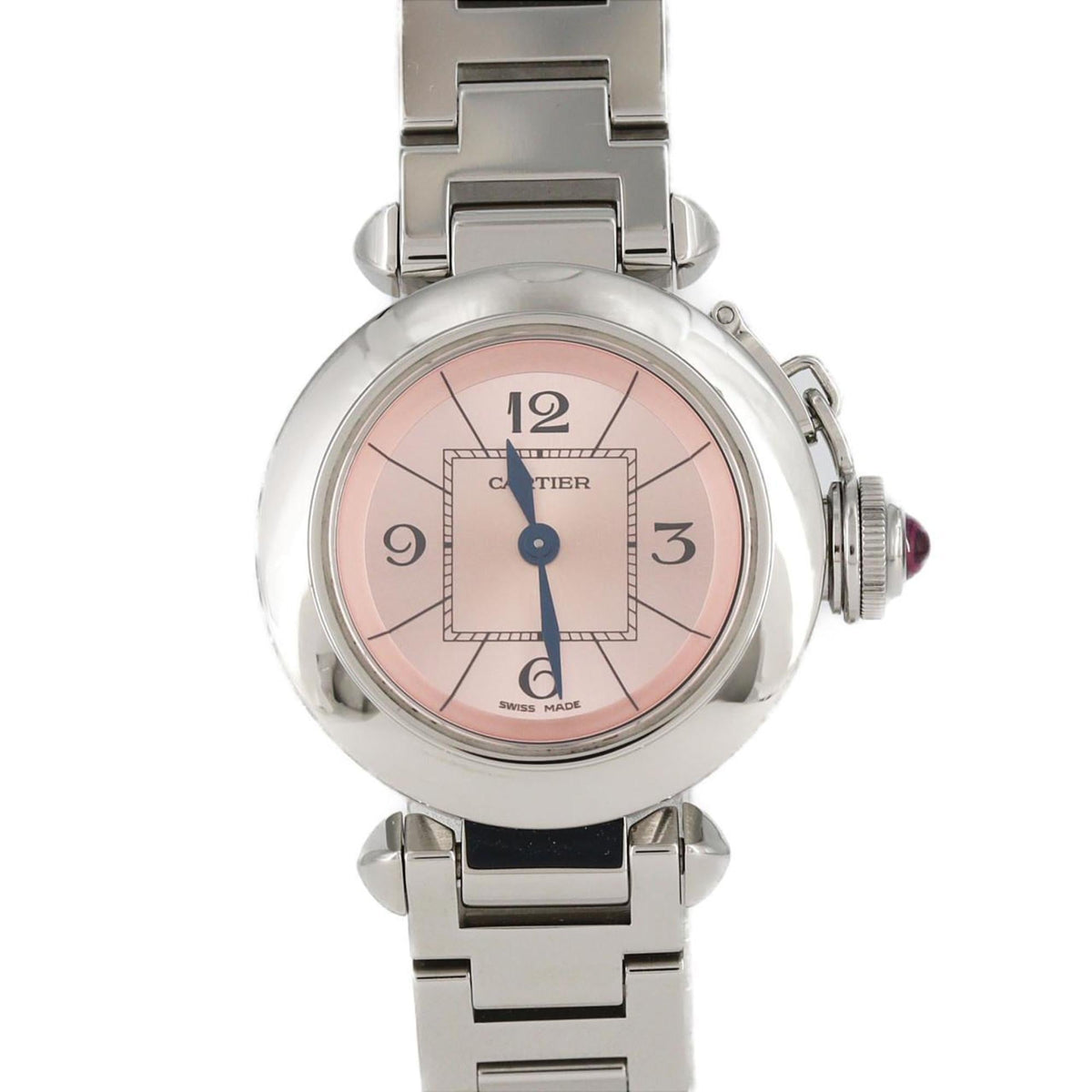 Pre-Owned Cartier Miss Pasha W3140008 Stainless Steel Quartz Watch