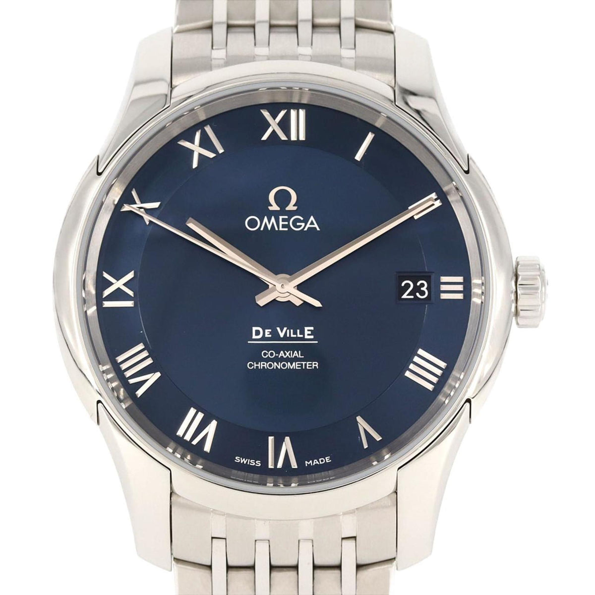 Gebrauchte Omega De Ville Co-Axial 431.10.41.21.03.001 SS Armbanduhr Automatik 
