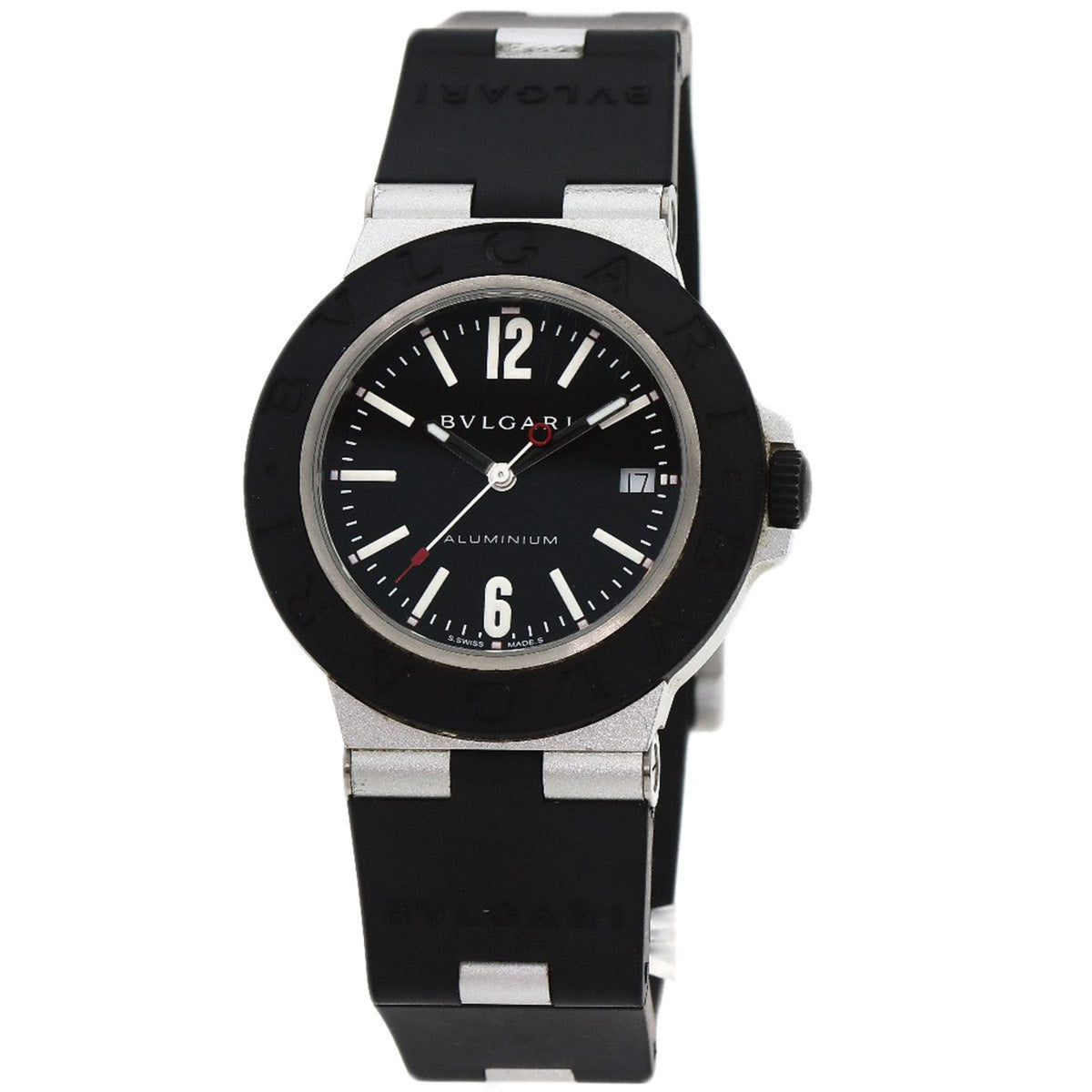Gebrauchte BVLGARI BB40AT Alaun Datumsuhr Kautschuk Herren 