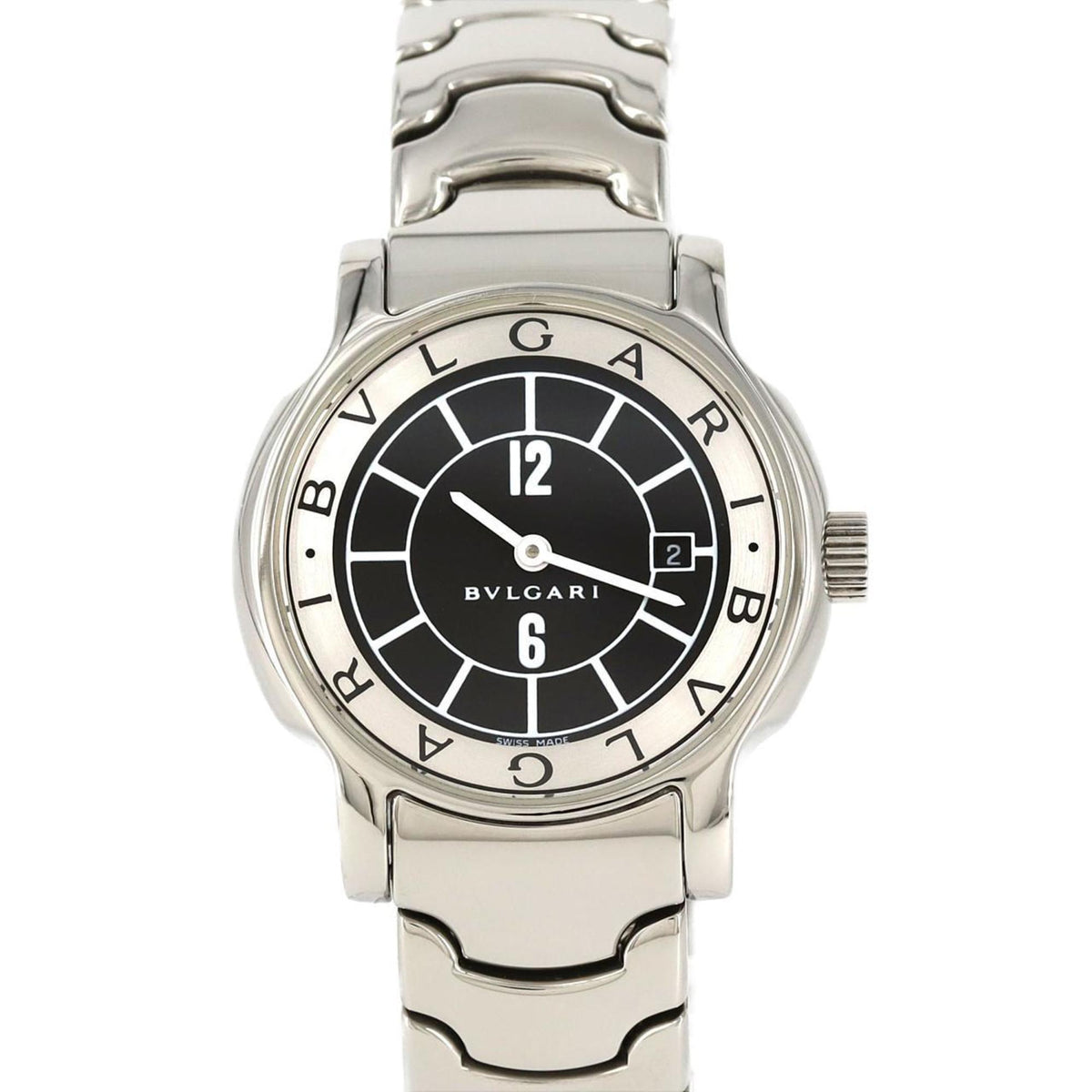 Pre-Owned Bvlgari Solotempo ST29S ST29BSSD Stainless Steel Quartz Watch