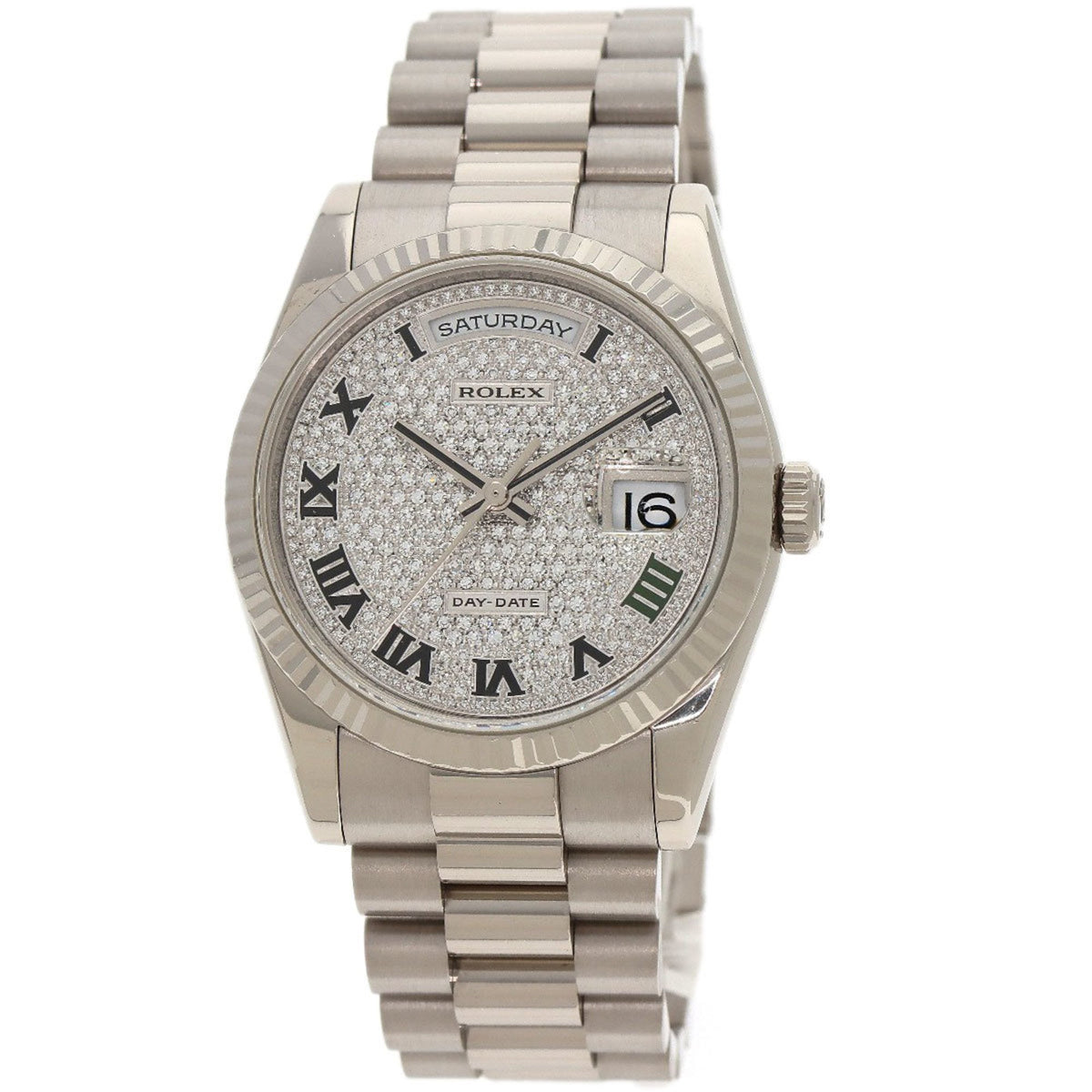 Gebrauchte Rolex 118239 Day Date Matsuzakaya 400. Jahrestag Modell 30 Limited Edition Armbanduhr K18 Weißgold K18WG Herren ROLEX 