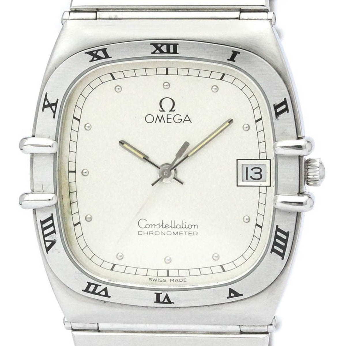 Pre-Owned Polished OMEGA Constellation Stainless Steel Quartz Mens Watch BF564595
