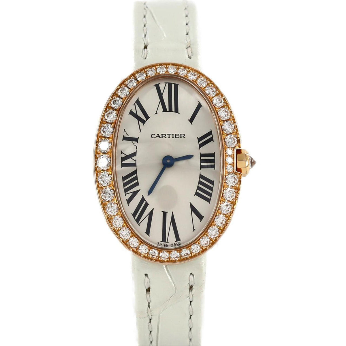 Gebrauchte Cartier Baignoire SM PG D WB520004 RG Armbanduhr Quarz 