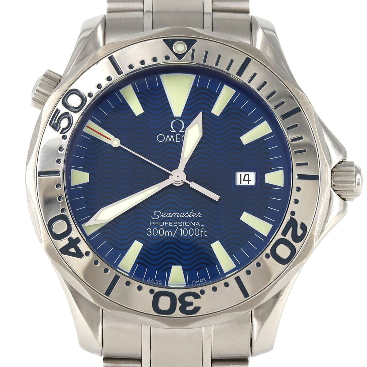 Pre-Owned Omega Seamaster Pro 2265.80 Stainless Steel Quartz Watch
