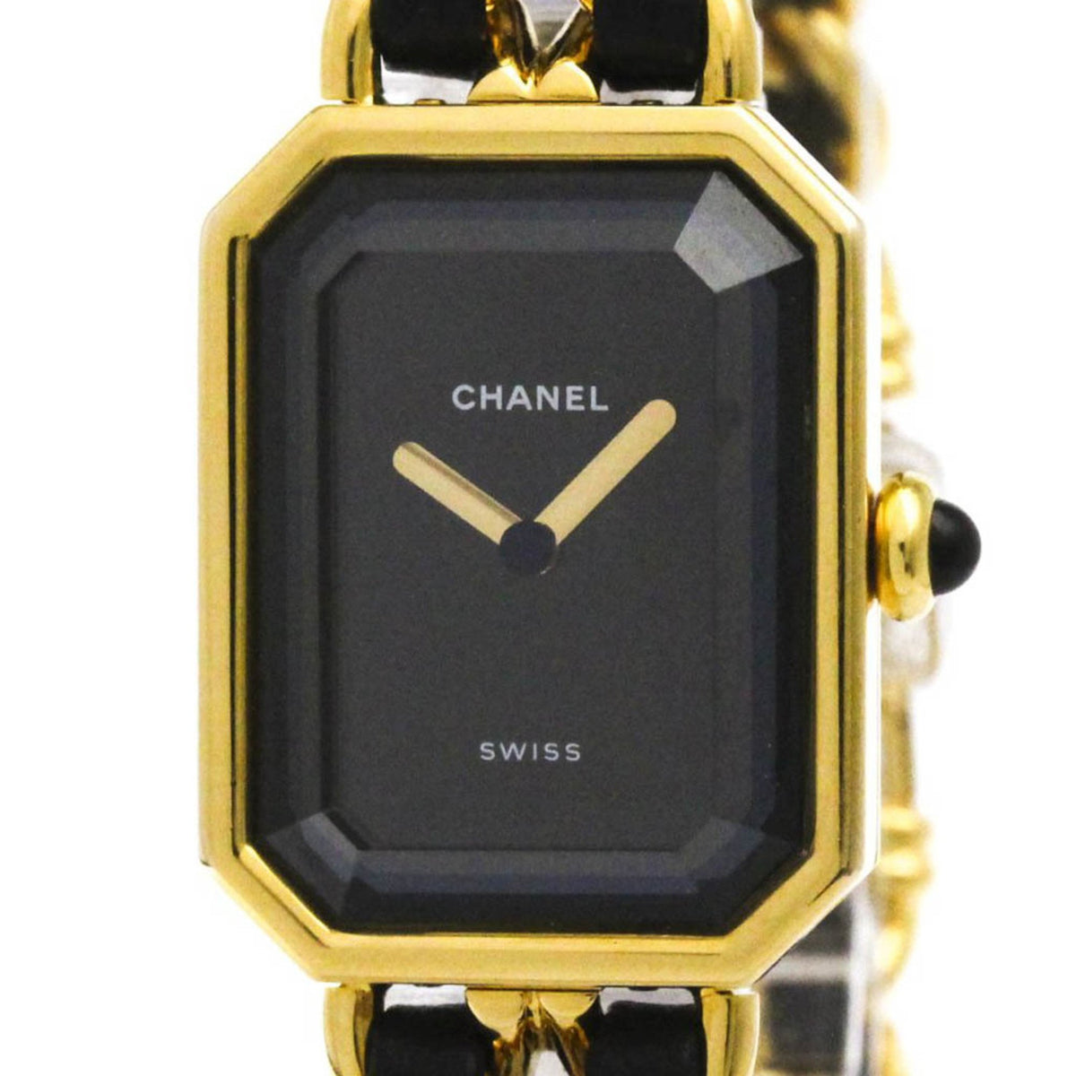 Pre-Owned CHANEL Premiere Size L Gold Plated Quartz Ladies Watch H0001