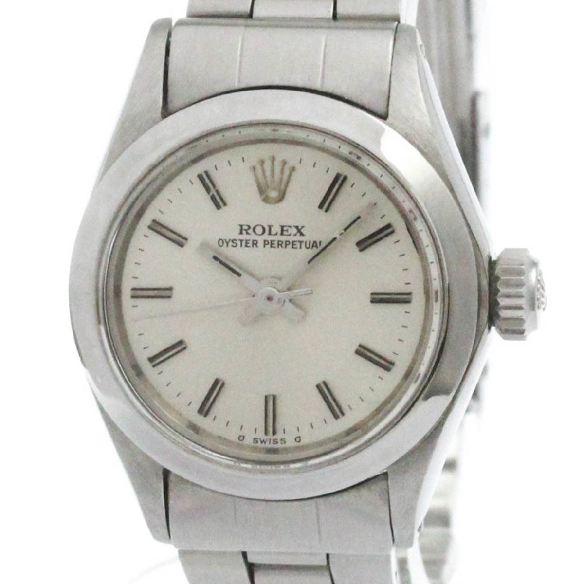 Gebrauchte ROLEX Oyster Perpetual 6718 Stahl Automatik Damenuhr 