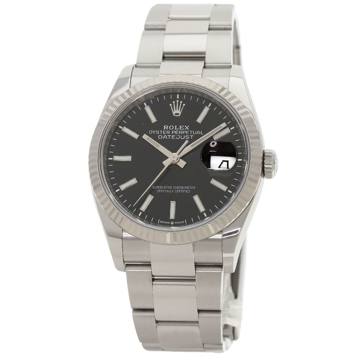 Gebrauchte Rolex 126234 Datejust 36 Uhr Edelstahl SS K18WG Herren ROLEX 