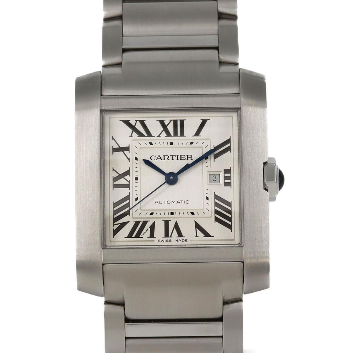 Gebrauchte Cartier Tank Francaise LM WSTA0067 SS Automatikuhr 