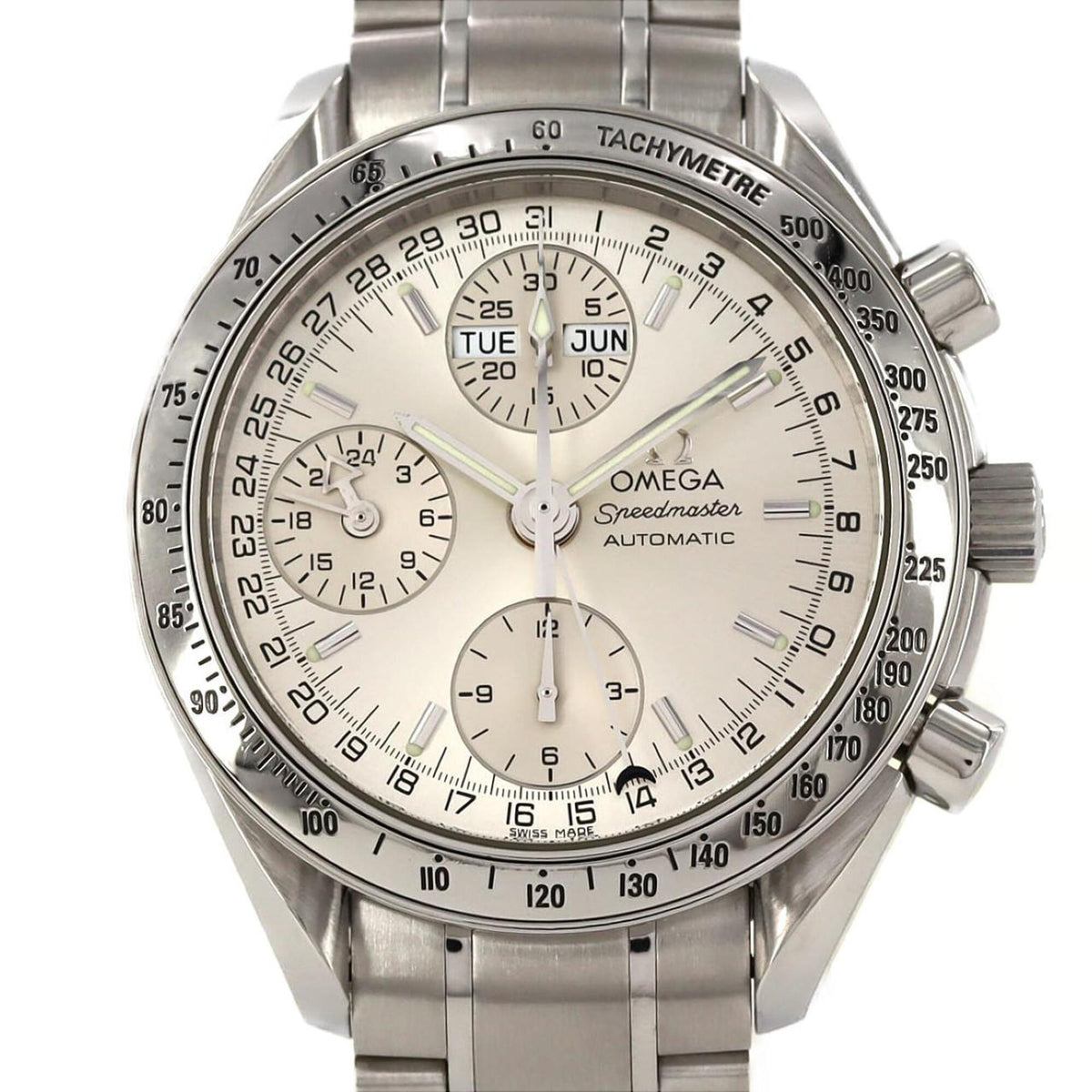 Pre-Owned Omega Speedmaster Day-Date 3523.30 Stainless Steel Automatic Watch
