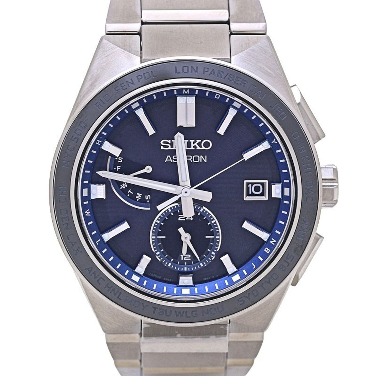 Gebrauchte SEIKO Astron Nexter SBXY051 8B63-0BD0 Titan Herrenuhr 130413 