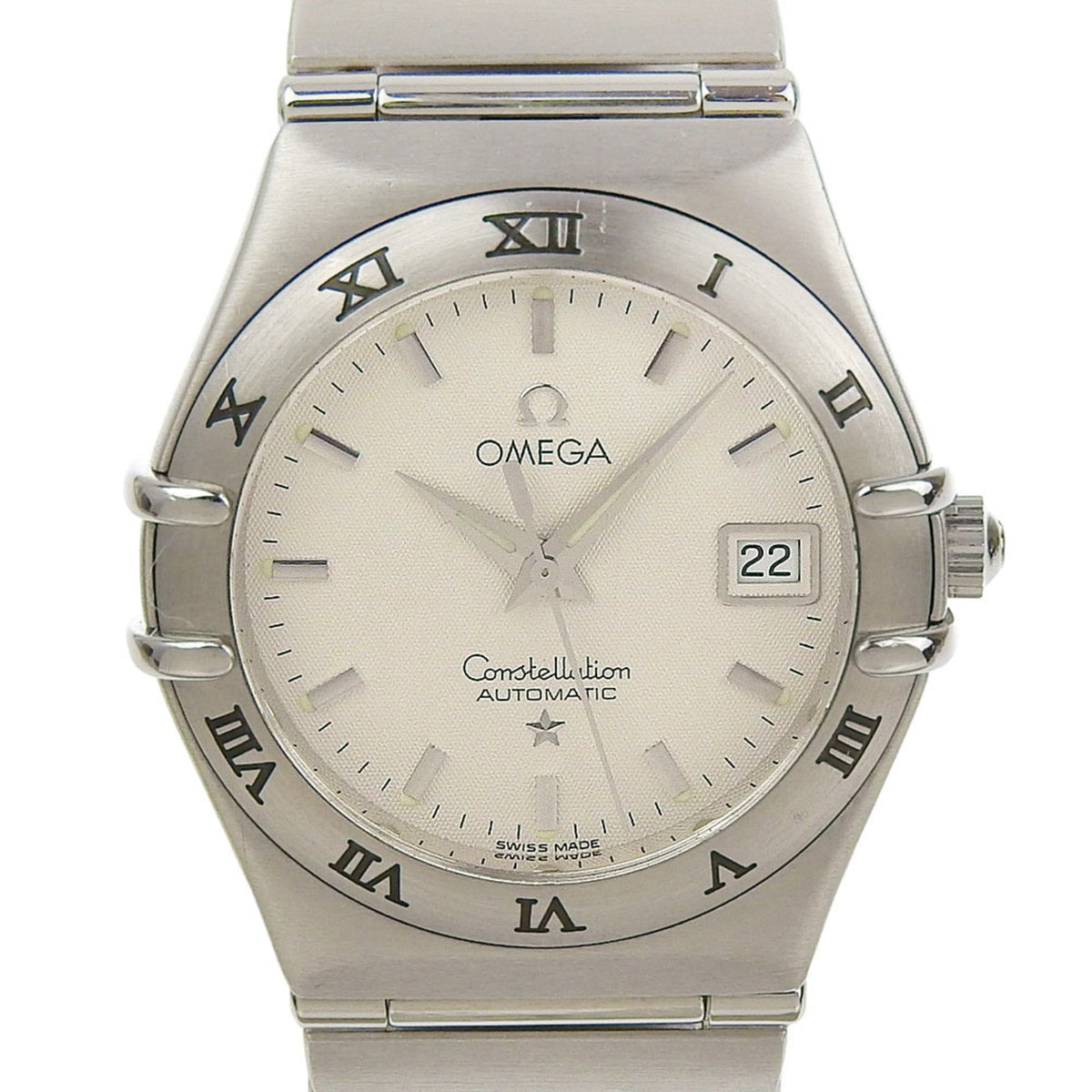 Pre-Owned Like new OMEGA Constellation Date 1592 30 00 white dial stainless steel automatic 25mm women's watch