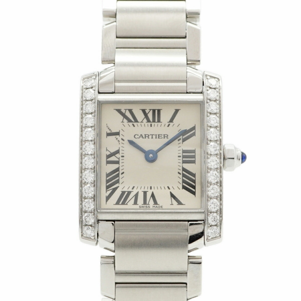 Pre-Owned Cartier Tank Fran?aise SM W4TA0008 Ivory Dial Women's Watch