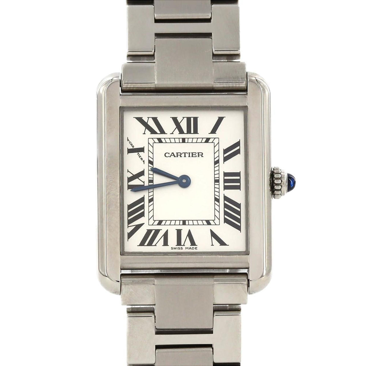 Pre-Owned Cartier Tank Solo SM W5200013 Stainless Steel Quartz Watch