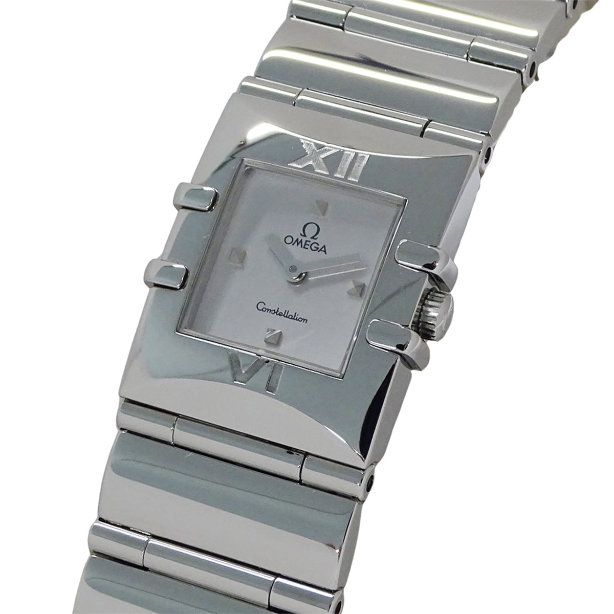 Pre-Owned OMEGA Constellation Cale Quadra 1521.31 Women's Quartz Watch, Stainless Steel, Silver Square, Polished