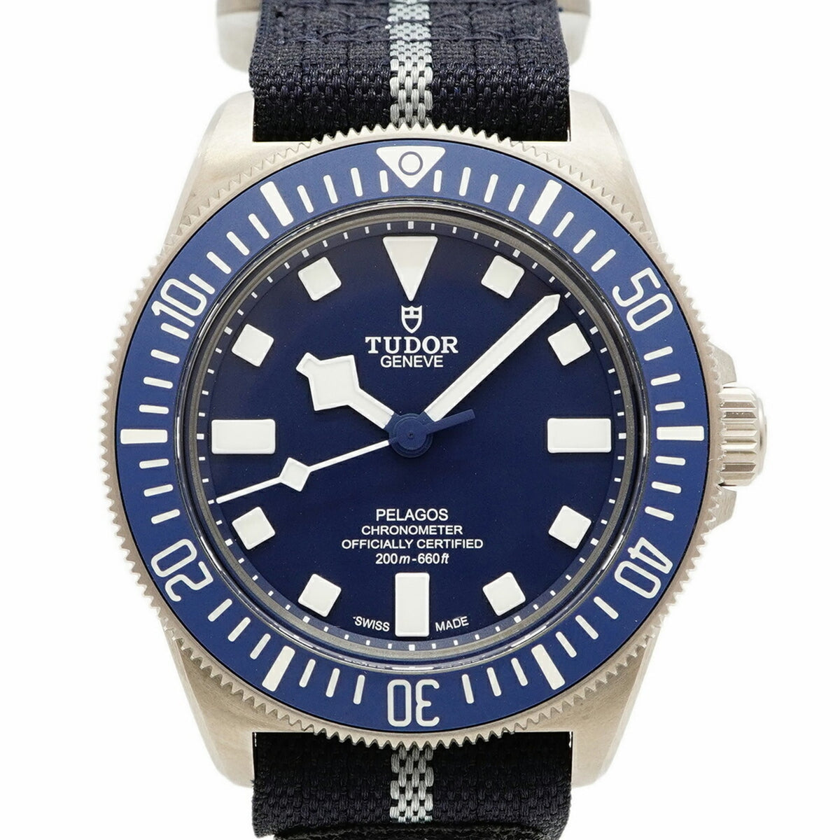 Pre-Owned Tudor Pelagos FXD 25707B 24 (25707B 24) Blue Dial Men's Watch