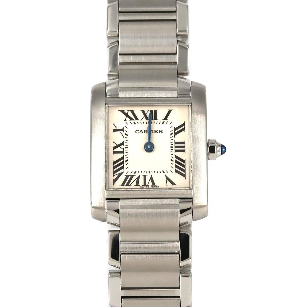 Pre-Owned Cartier Tank Fran?aise SM W51008Q3 Stainless Steel Quartz Watch