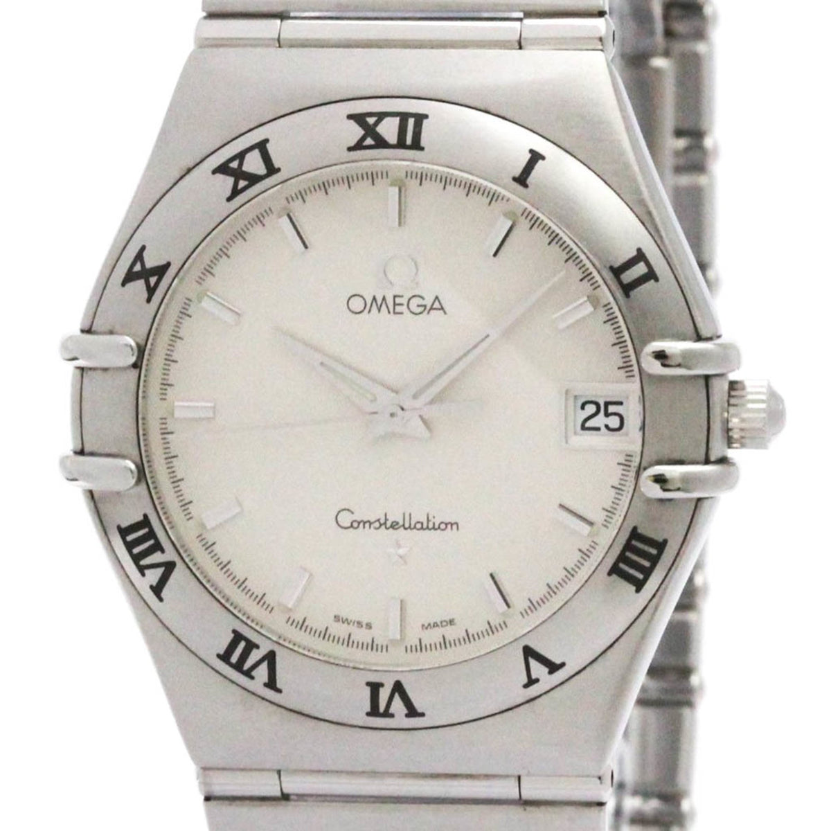 Gebrauchte OMEGA Constellation Edelstahl Quarz Herrenuhr 1512.30 poliert 