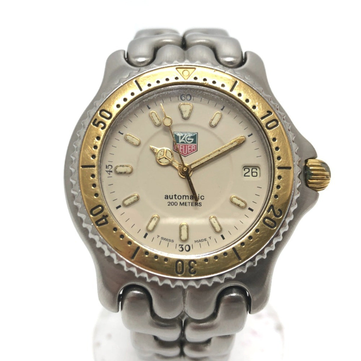 Gebrauchte TAG HEUER S87.006E Cell Series 200m Automatik Armbanduhr SS GP Damen Silber 