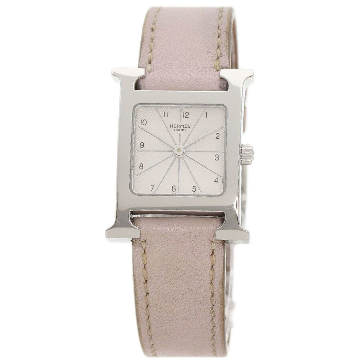 Gebrauchte Hermes HH1.210 H Uhr Edelstahl Leder Damen HERMES 