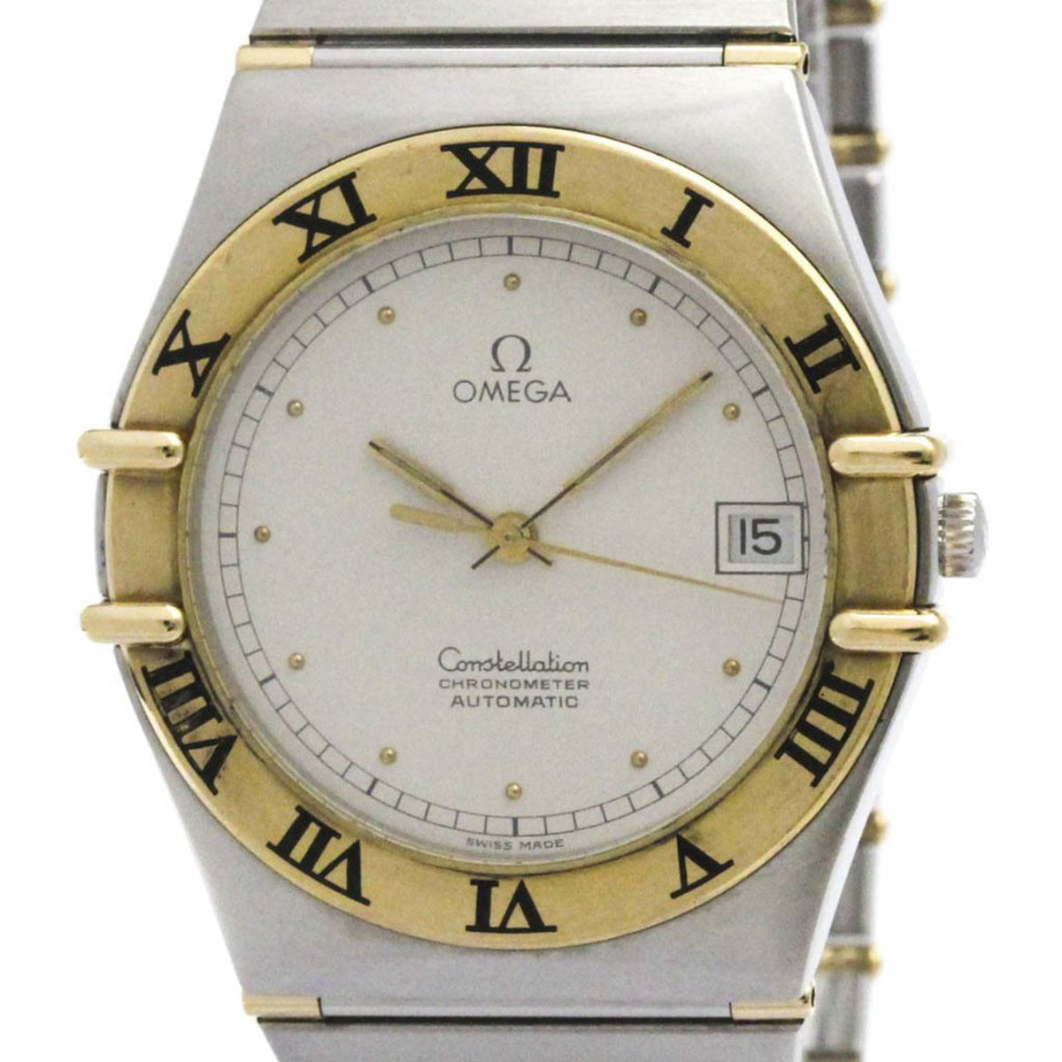 Gebrauchte OMEGA Constellation Automatikuhr mit Saphirglasboden 368.1075, poliert 