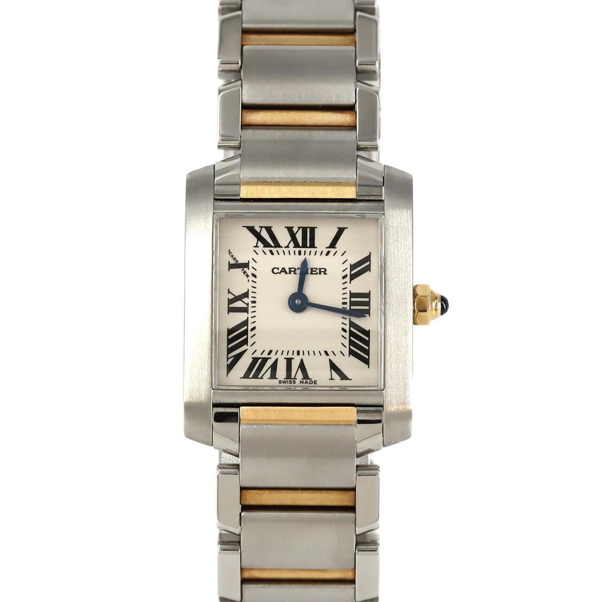 Pre-Owned Cartier Tank Fran?aise SM Two-tone Watch W51007Q4 SSxYG Quartz Movement