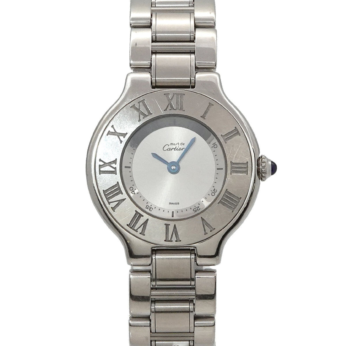 Pre-Owned Cartier Must 21 Vingt-et-un W10109T2 Women's Watch Silver Quartz Must21