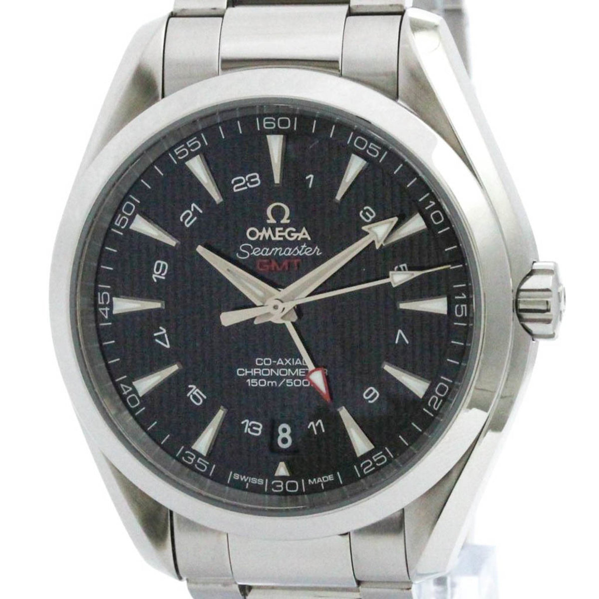 Gebrauchte OMEGA Seamaster Aqua Terra Co-Axial GMT Herrenuhr 231.10.43.22.01.001 BF580162 
