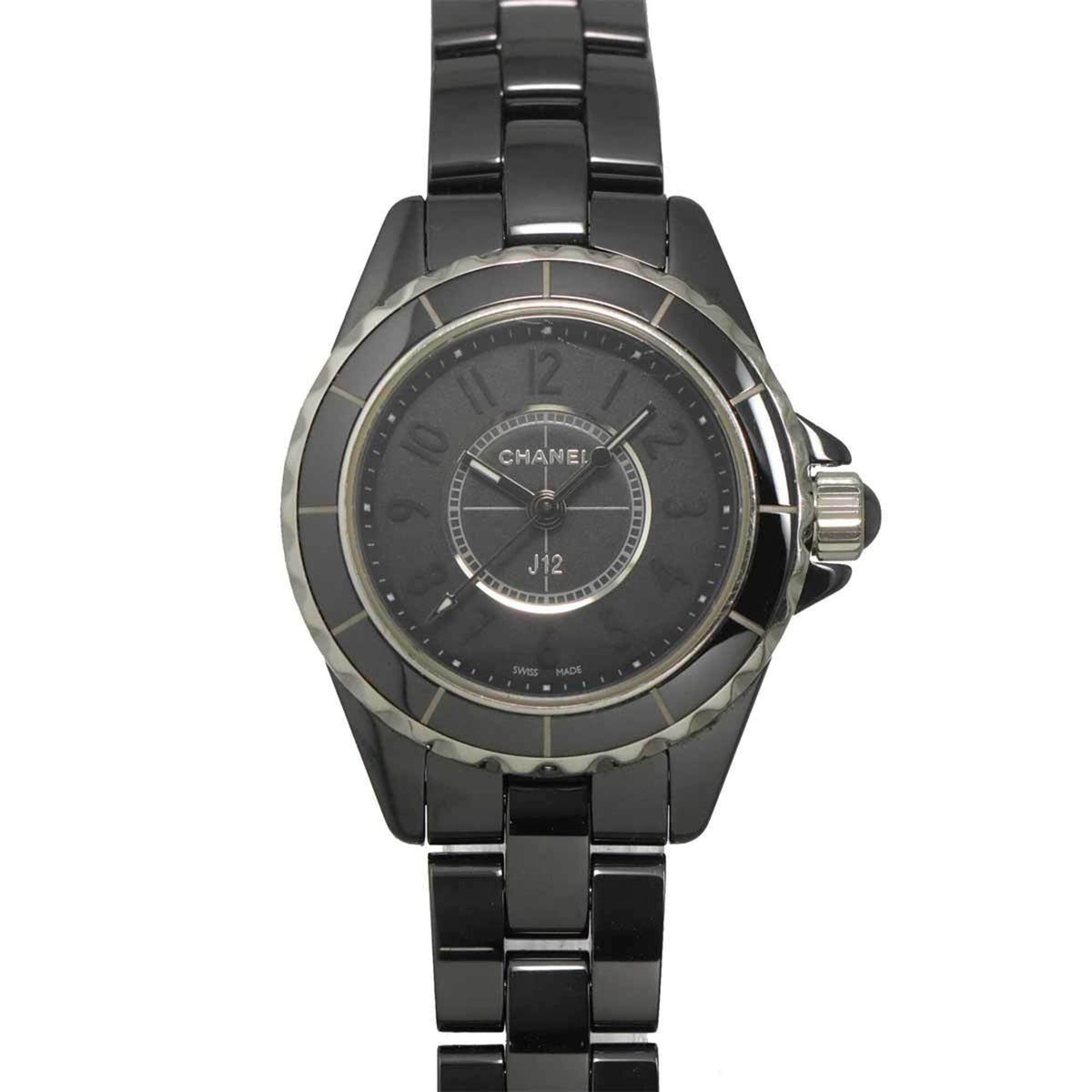 Pre-Owned Chanel J12 Intense Black 29mm H4196 Women's Watch, Ceramic Quartz Watch