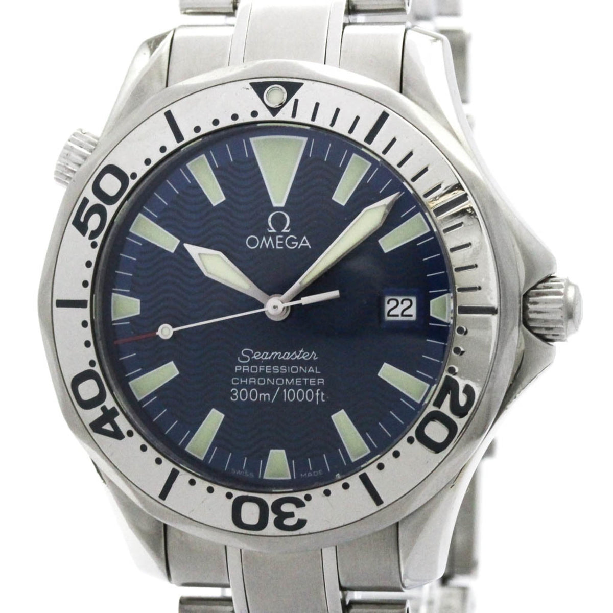 Pre-Owned OMEGA Seamaster Professional 300M Automatic Mens Watch 2255.80 Polished