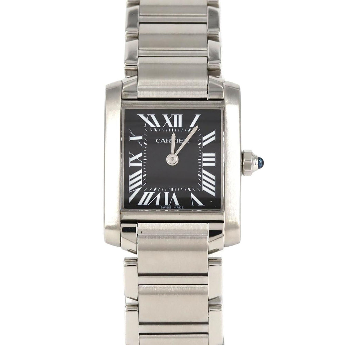 Pre-Owned Cartier Tank Fran?aise SM W51026Q3 Stainless Steel Quartz