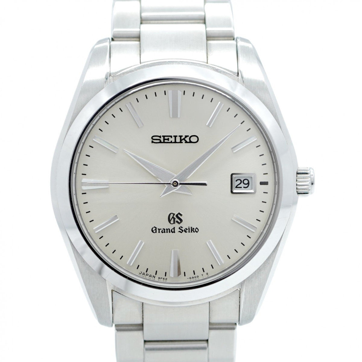 Gebrauchte Seiko Grand 9F62-0AB0 Herrenuhr mit goldenem Zifferblatt 