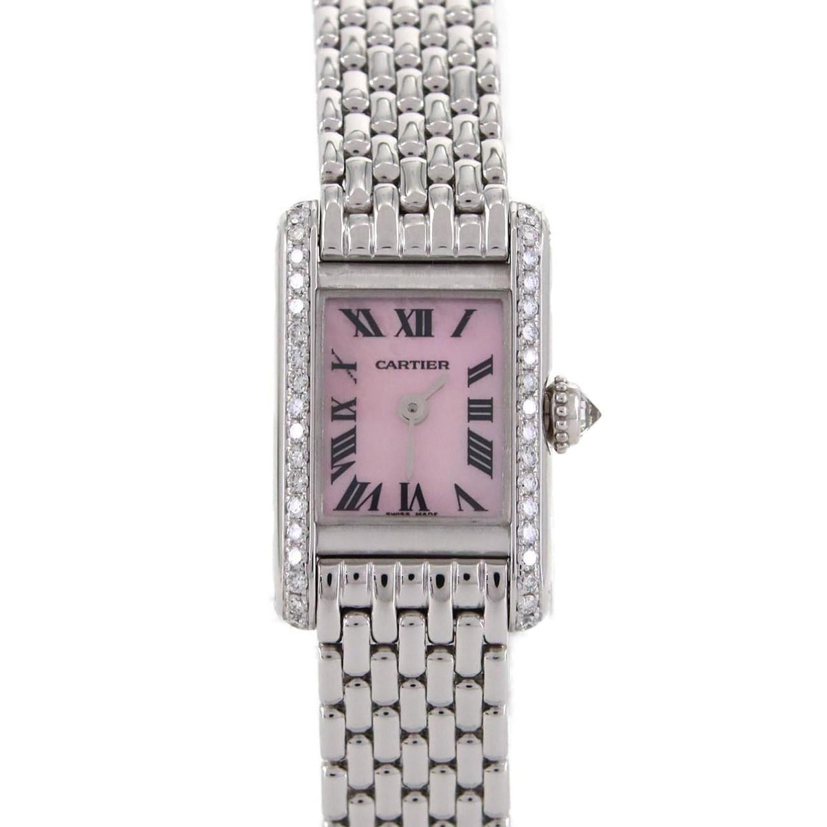 Pre-Owned Cartier Mini Tank WG D WB2031U3 Quartz Watch