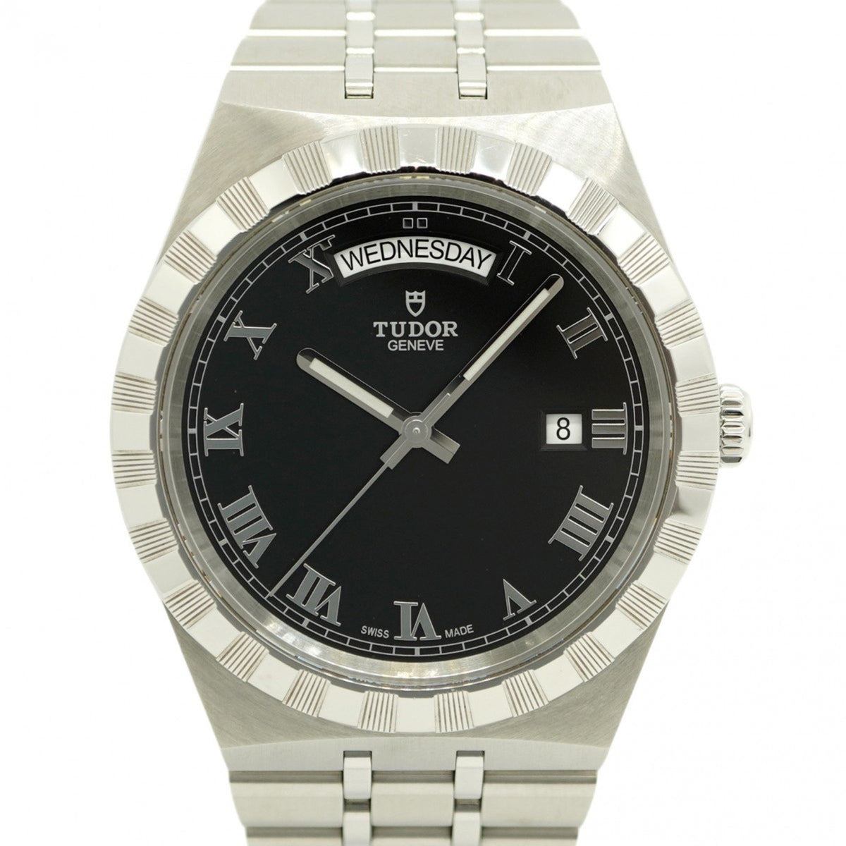 Gebrauchte Tudor Royal 28600 Herrenuhr mit schwarzem Zifferblatt 