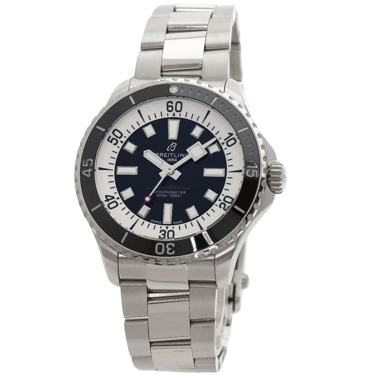 Gebrauchte BREITLING A17376 Superocean Automatic 44 Uhr Edelstahl SS Herren 