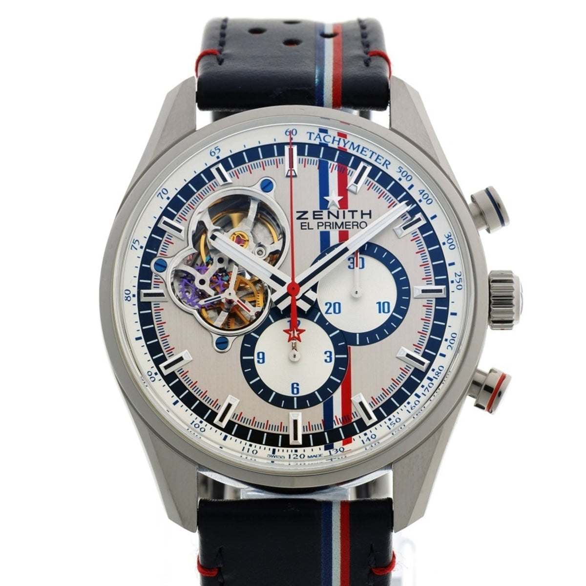 Pre-Owned Zenith El Primero Chronomaster 03.2044.4061 01.C746 Gray Automatic Watch 1969 Tour Auto Edition A-159864