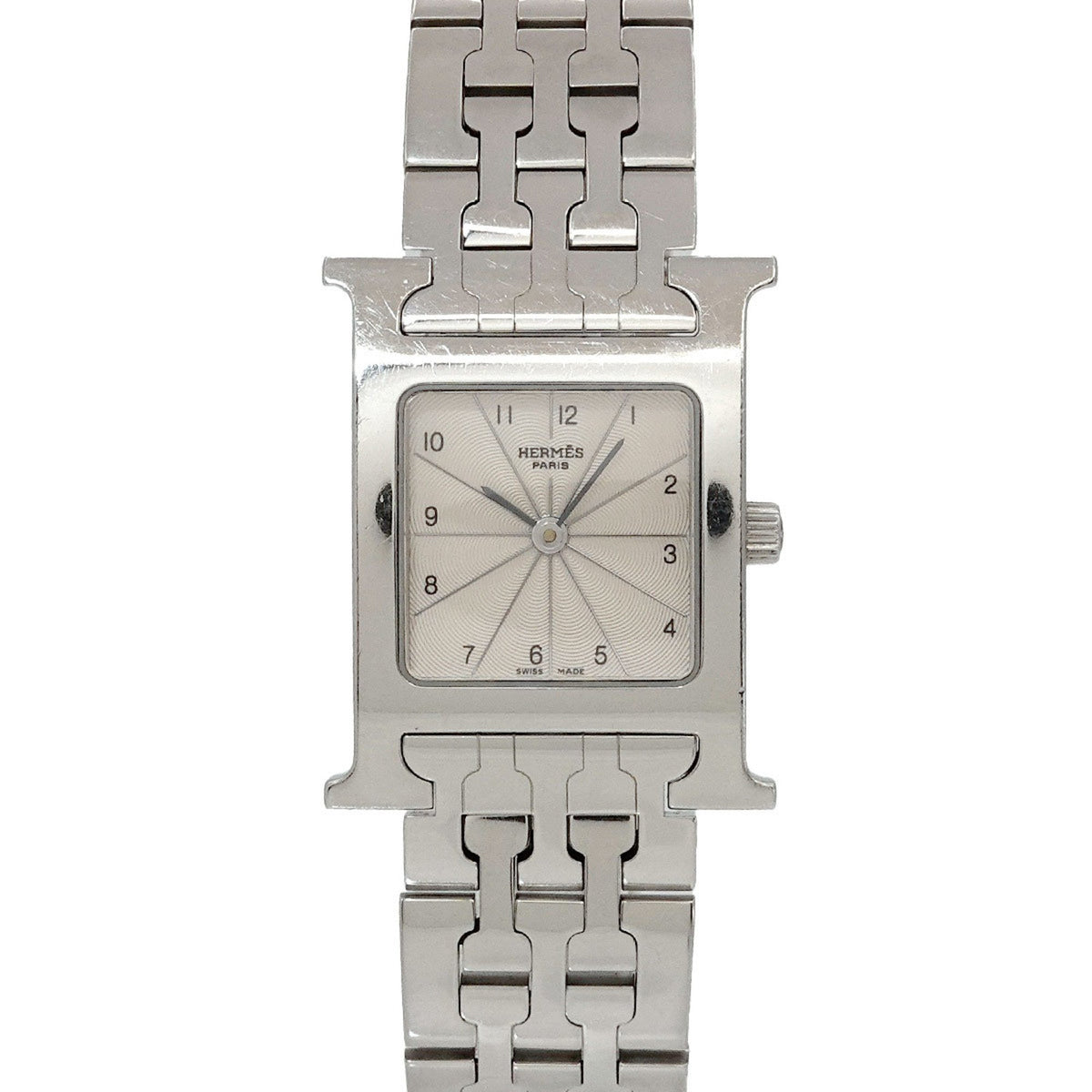 Gebrauchte Hermes HERMES H Uhr HH1 210 Damen Silber Quarz 