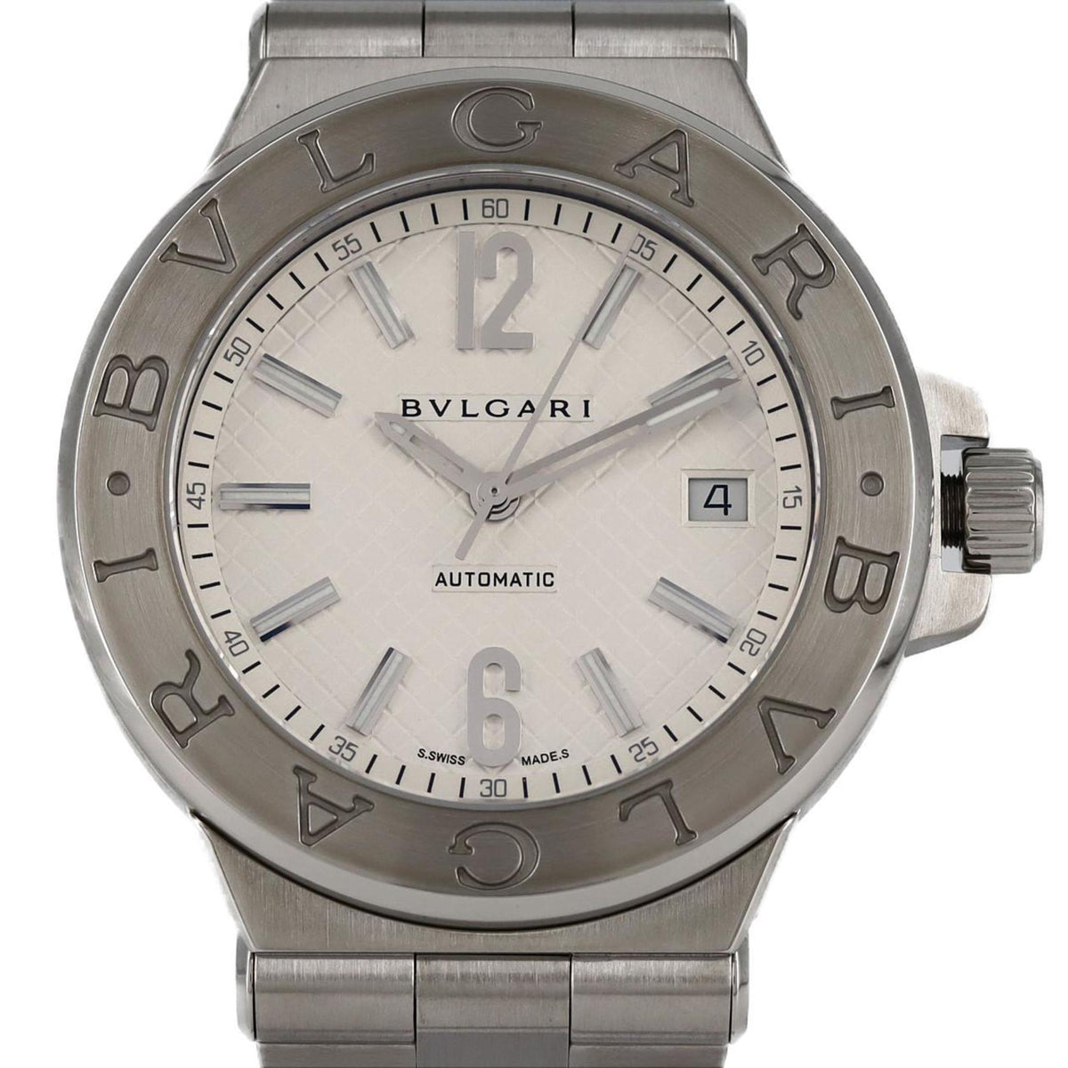 Pre-Owned Bvlgari Diagono DG40S DG40C6SSD AT SS Automatic Watch