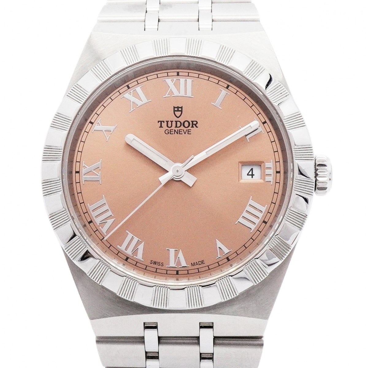 Gebrauchte Tudor Royal 28500 Herrenuhr mit orangefarbenem Zifferblatt 