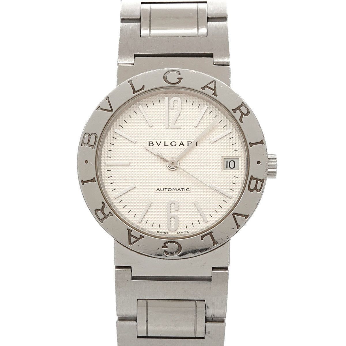 Pre-Owned BVLGARI BB33SSAUTO Boys' Watch, Date, Silver Dial, Automatic Movement,