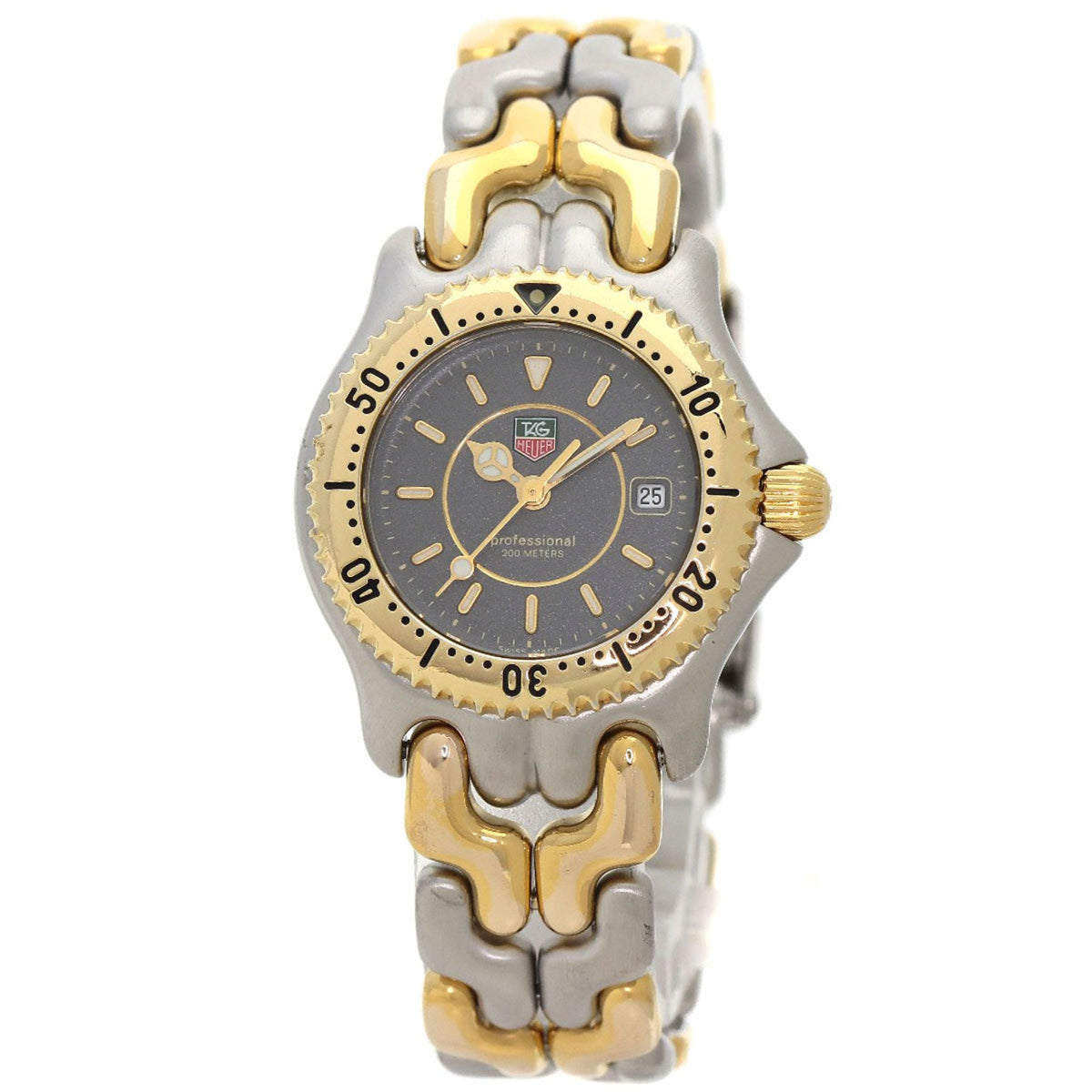 Gebrauchte TAG HEUER WG1320-2 Professional Uhr Edelstahl SS K18YG Damen 