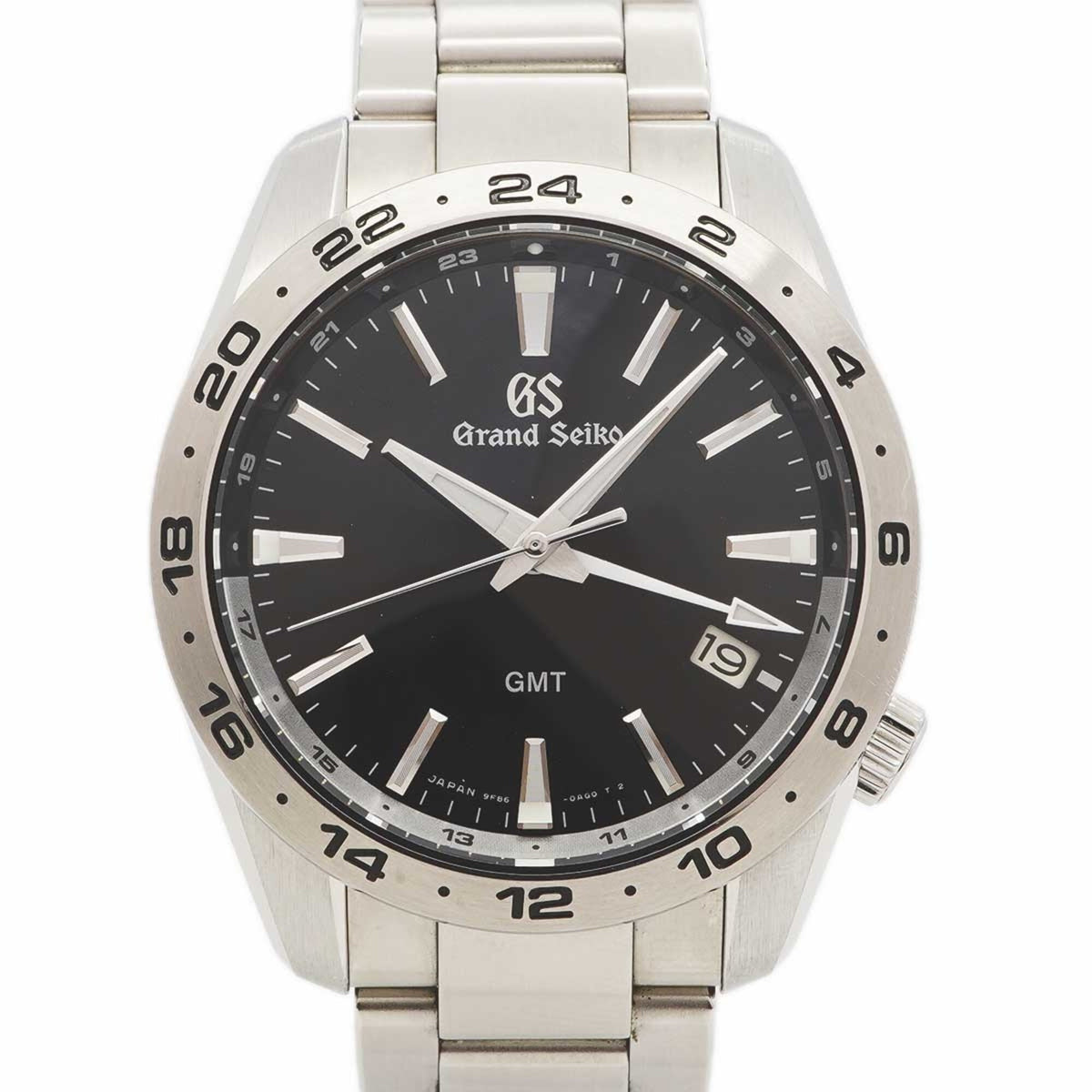 Pre-Owned Seiko Grand SBGN027 9F86-0AK0 Black Dial Men's Watch