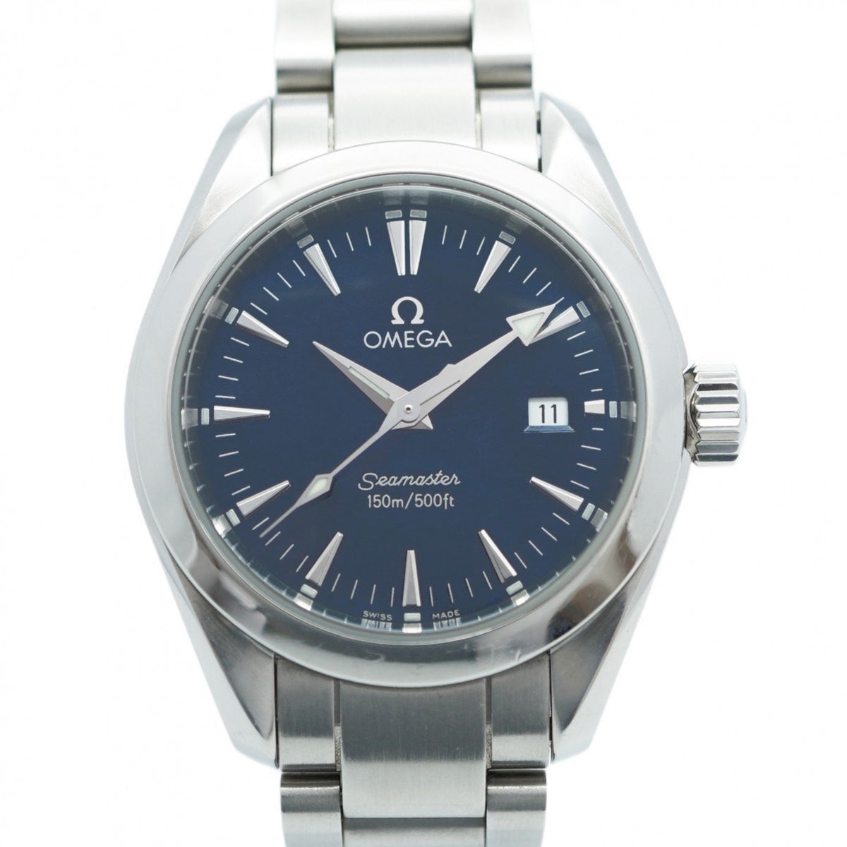 Pre-Owned Omega Seamaster 2577.80 Blue Dial Women's Watch