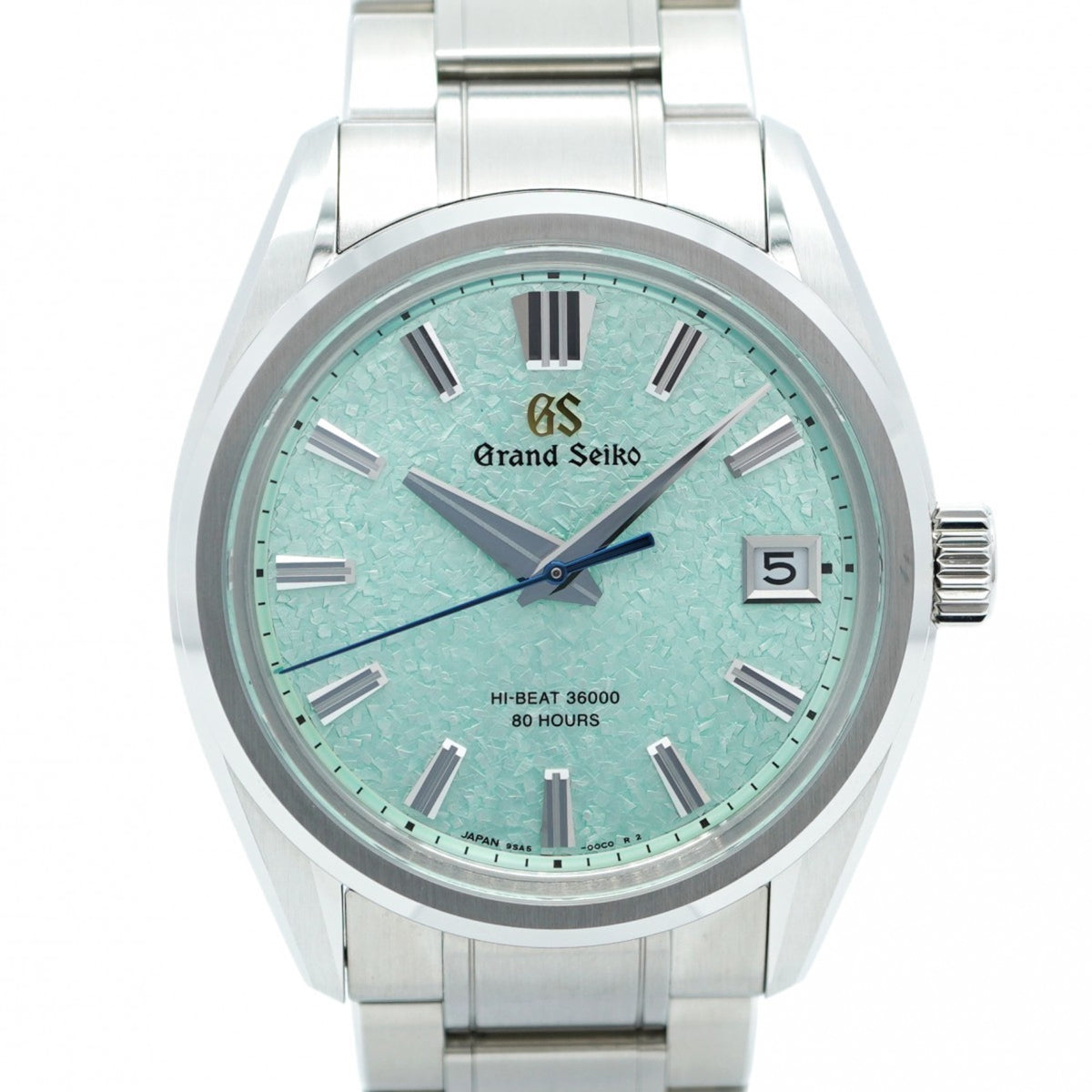 Gebrauchte Seiko Grand 9SA5-00K0 Herrenuhr mit grünem Zifferblatt 