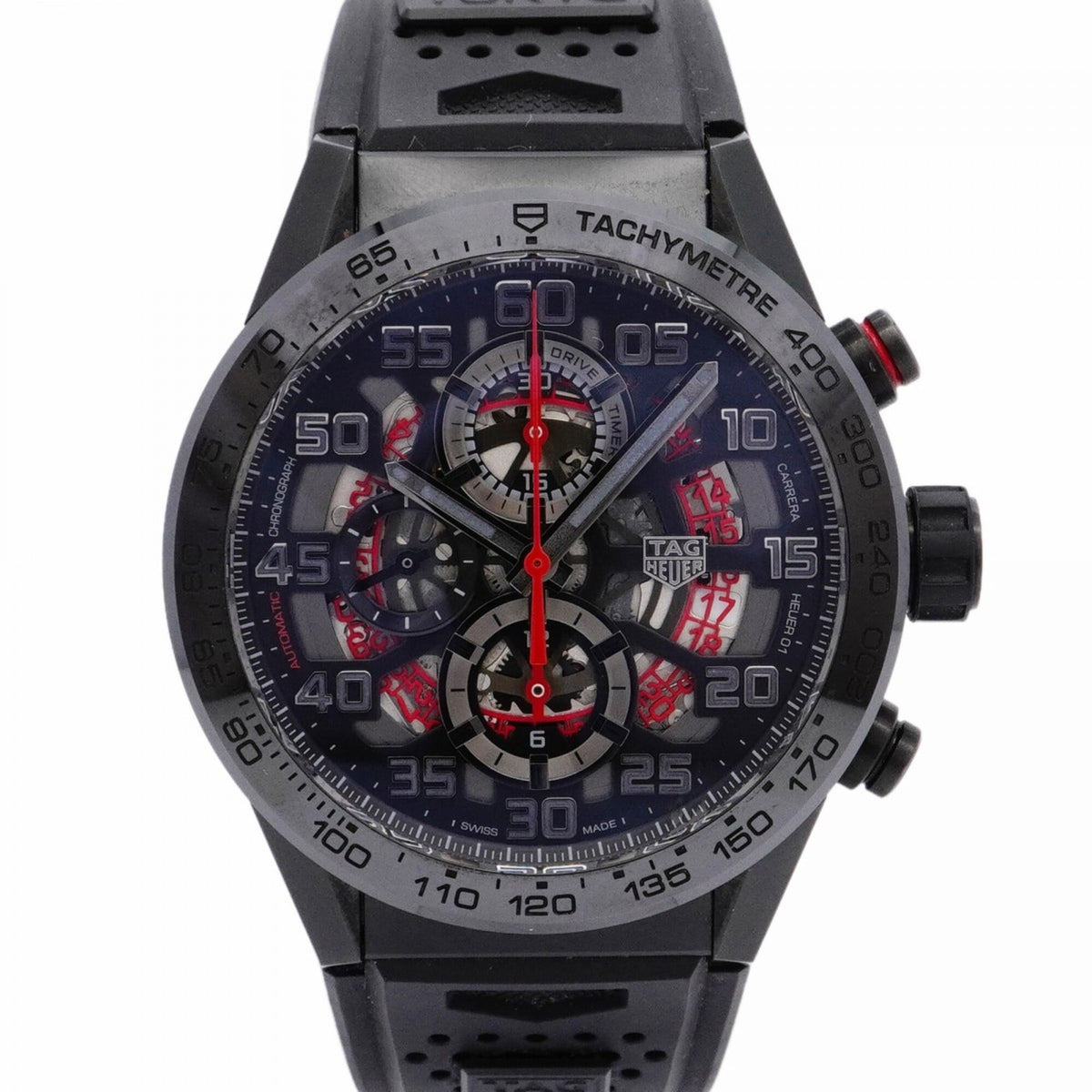 Pre-Owned TAG Heuer Carrera TYO Edition (Limited to 100 pieces in Tokyo) CAR201D Skeleton Dial Men's Watch