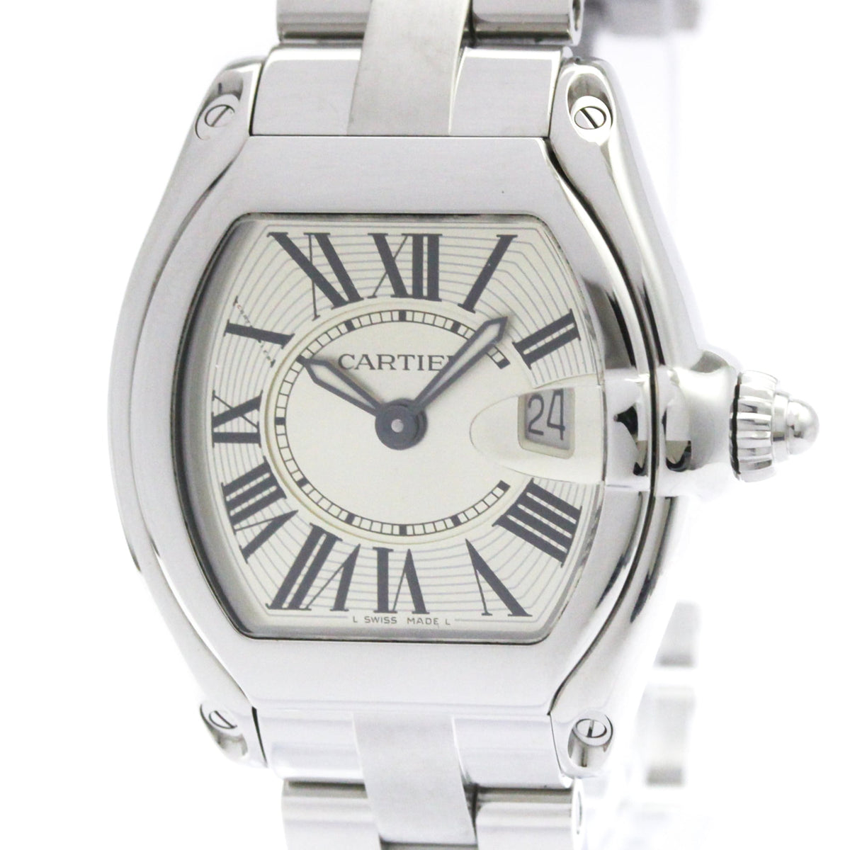 Pre-Owned CARTIER Cartier Roadster SM Quartz Ladies Watch W62016V3 Polished